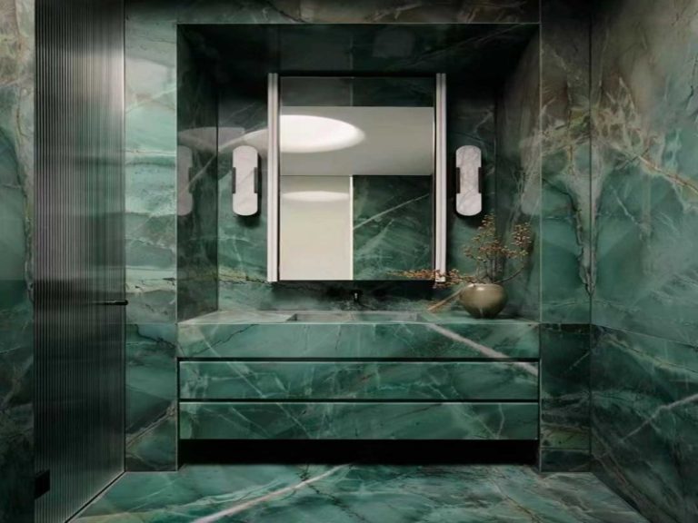 botanic green quartzite vanity