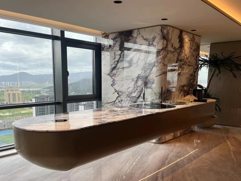 lilac marble countertop, lilac calacatta,lilac marble counter